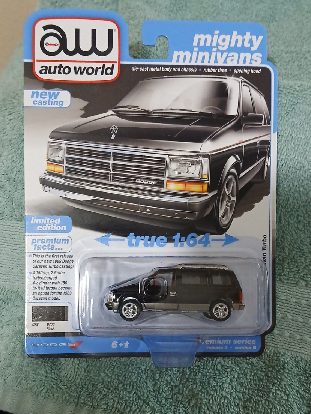 Mighty Minivans Dodge Caravan Turbo Die-Cast Toy - Auto World